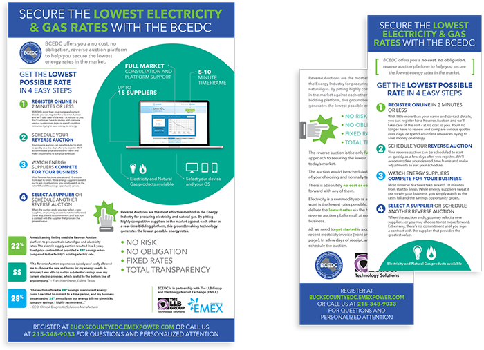 Energy Savings Poster & Rack Card