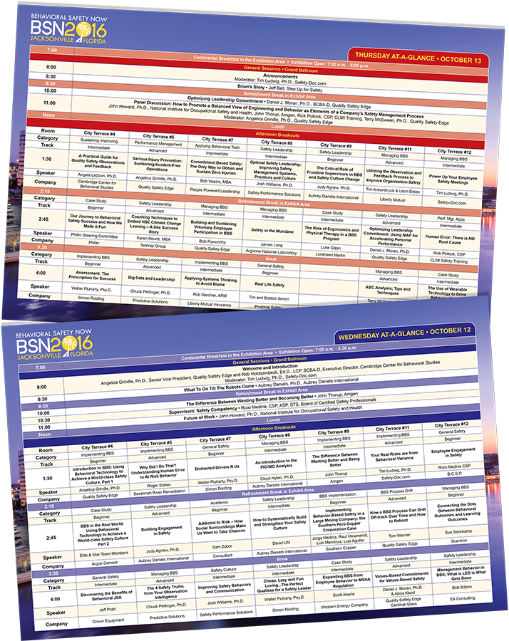Conference Schedule Design
